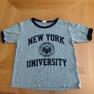 Brandy Melville NYU Ringer Tee